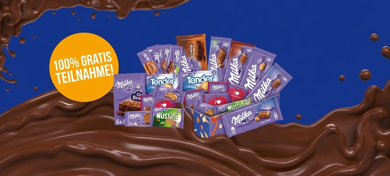 Milka Paket zu gewinnen